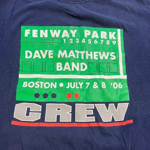 Vintage Dave Mathews Band Shirt Size Medium 2006 Fenway Park Crew Cotton Tee - Picture 3 of 6